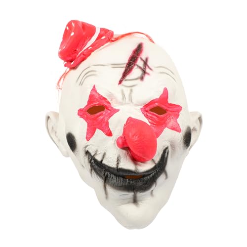 POPETPOP Halloween Clown Maske mit Haaren Hautfreundlich Flexible Faschingsmaske für Erwachsene für Halloween Karneval Cosplay und Kostümpartys POPETPOP Halloween Clown Maske mit Haaren Hautfreundlich Flexible Faschingsmaske für Erwachsene für Halloween Karneval Cosplay und Kostümpartys von POPETPOP