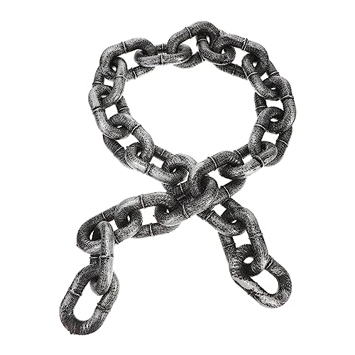 POPETPOP Halloween Dekorationskette Kunststoffkette für Kostümparty Realistische Gefälschte Kette für Halloween Cosplay und Dekoration Langlebig und Sicher von POPETPOP