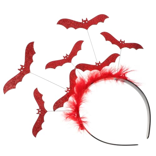 POPETPOP Halloween Fledermaus Haarreif mit Kreativem Flügel Design Bequemes Damen Haaraccessoire für Halloween Party und Cosplay Auffälliges Stirnband für Mädchen POPETPOP Halloween Fledermaus Haarreif mit Kreativem Flügel Design Bequemes Damen Haaraccessoire für Halloween Party und Cosplay Auffälliges Stirnband für Mädchen von POPETPOP