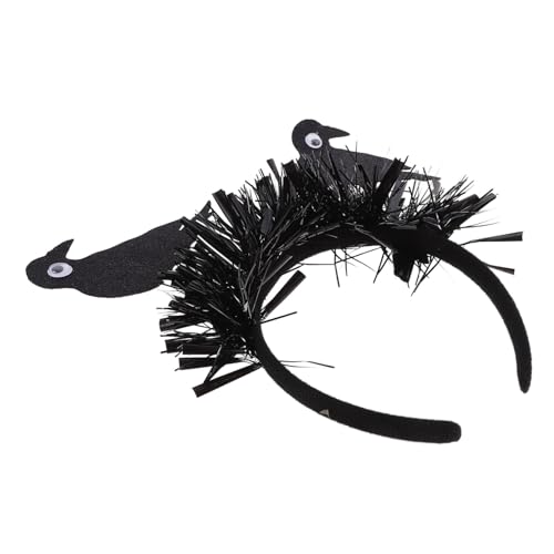 POPETPOP Halloween Glitter Krähent Stirnband Party Haarreifen Cosplay Haarschmuck Wiederverwendbar für Karneval Bühne Hochzeit POPETPOP Halloween Glitter Krähent Stirnband Party Haarreifen Cosplay Haarschmuck Wiederverwendbar für Karneval Bühne Hochzeit von POPETPOP