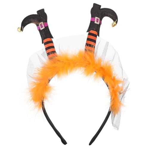 POPETPOP Halloween Haarreif Hexenfuß Design Atmungsaktiv Weicher Haarreif Wiederverwendbar Halloween Kopfschmuck für Frauen und Mädchen Dekoratives Stirnband und Partyaccessoire POPETPOP Halloween Haarreif Hexenfuß Design Atmungsaktiv Weicher Haarreif Wiederverwendbar Halloween Kopfschmuck für Frauen und Mädchen Dekoratives Stirnband und Partyaccessoire von POPETPOP