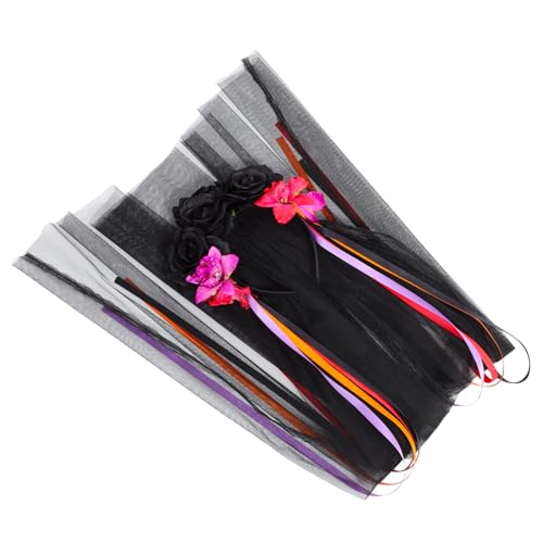 POPETPOP Halloween Haarschmuck Damen Kopfschmuck mit Schwarzer Roter Fake Langem Tüll Komfortabel für Party Cosplay und Themenanlässe Langlebiges Material Einheitsgröße POPETPOP Halloween Haarschmuck Damen Kopfschmuck mit Schwarzer Roter Fake Langem Tüll Komfortabel für Party Cosplay und Themenanlässe Langlebiges Material Einheitsgröße von POPETPOP
