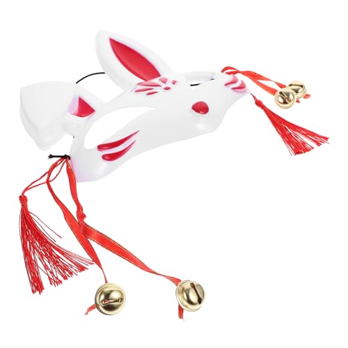 POPETPOP Halloween Hasenmaske DIY Kaninchen Maske Cosplay Party Maske für Karneval Kostüm Ball Maskerade Unisex Verstellbar Rot POPETPOP Halloween Hasenmaske DIY Kaninchen Maske Cosplay Party Maske für Karneval Kostüm Ball Maskerade Unisex Verstellbar Rot von POPETPOP