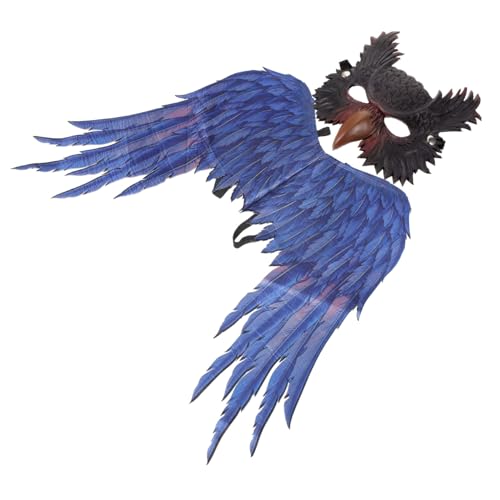 POPETPOP Halloween Kostüm Eule mit Maske und Flügeln aus Robustem Vliesstoff Langlebiges Cosplay Party Zubehör für Karneval und Halloween Feier Einfaches Ablegen Unisex POPETPOP Halloween Kostüm Eule mit Maske und Flügeln aus Robustem Vliesstoff Langlebiges Cosplay Party Zubehör für Karneval und Halloween Feier Einfaches Ablegen Unisex von POPETPOP