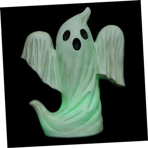 POPETPOP Halloween Resin Geisterfigur Langlebig Halloween Deko für Garten und Tisch Party Dekoration Stimmungsvolle Herbstbeleuchtung von POPETPOP