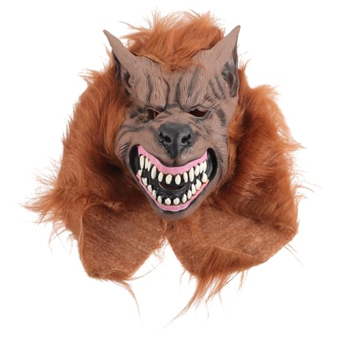 POPETPOP Halloween Wolf Maske Gruselige Wolfsmaske für Kostümpartys Cosplay Realistische Halloween Dekoration für Unvergessliche Feiern POPETPOP Halloween Wolf Maske Gruselige Wolfsmaske für Kostümpartys Cosplay Realistische Halloween Dekoration für Unvergessliche Feiern von POPETPOP