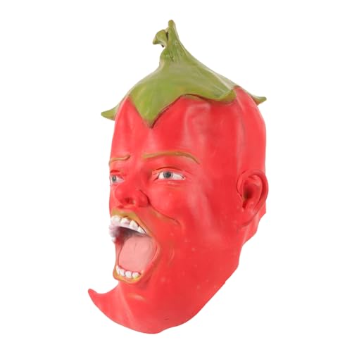 POPETPOP Halloween in Realistischem Paprika Design Komfortabler Vollkopf für Erwachsene und Vielseitiges Cosplay Kostüm Zubehör für Maskerade und Kostümpartys POPETPOP Halloween in Realistischem Paprika Design Komfortabler Vollkopf für Erwachsene und Vielseitiges Cosplay Kostüm Zubehör für Maskerade und Kostümpartys von POPETPOP
