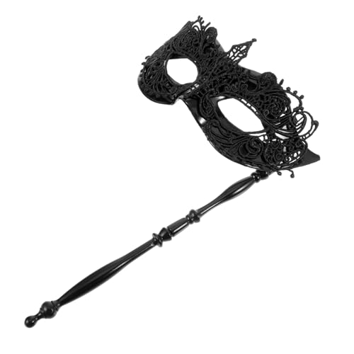 POPETPOP Handheld Damen Maske Spitze für Karneval Maskenball Cosplay Partymaske für Halloween Festliche Anlässe Langlebig Vielseitig Einsetzbar POPETPOP Handheld Damen Maske Spitze für Karneval Maskenball Cosplay Partymaske für Halloween Festliche Anlässe Langlebig Vielseitig Einsetzbar von POPETPOP