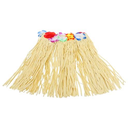 POPETPOP Hawaii Einzigartiger Strohrock für Erwachsene für Luau Strandpartys Halloween Kostüme und Mottopartys Elastisch und Komfortabel von POPETPOP