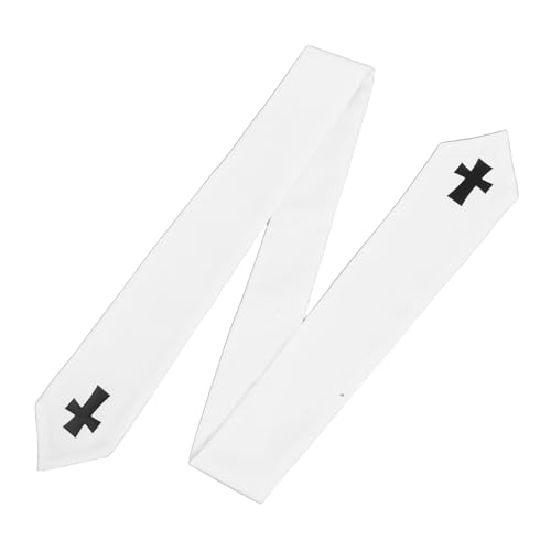 POPETPOP Herren-priesterstola Mit Kreuzgestickter Schärpe, Hochzeitsstola Für Den Geistlichen, Cosplay-schal Für Männer, Outfits, Requisiten Für Halloween, Kirchenspielparty, Priesterrobe, von POPETPOP