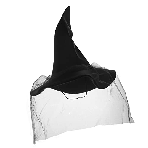 POPETPOP Hexenhut für Halloween Eleganter Cosplay Hut Hautfreundlichem für Partys Karneval Leicht Perfektes für Freunde von POPETPOP
