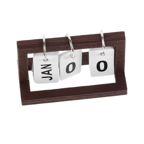 POPETPOP Holz Schreibtischkalender für Puppenhaus Tagesplaner Platzsparendes Zubehör für Rollenspiele und Dekoration Hochwertige Handwerkskunst für Miniaturmöbel POPETPOP Holz Schreibtischkalender für Puppenhaus Tagesplaner Platzsparendes Zubehör für Rollenspiele und Dekoration Hochwertige Handwerkskunst für Miniaturmöbel von POPETPOP