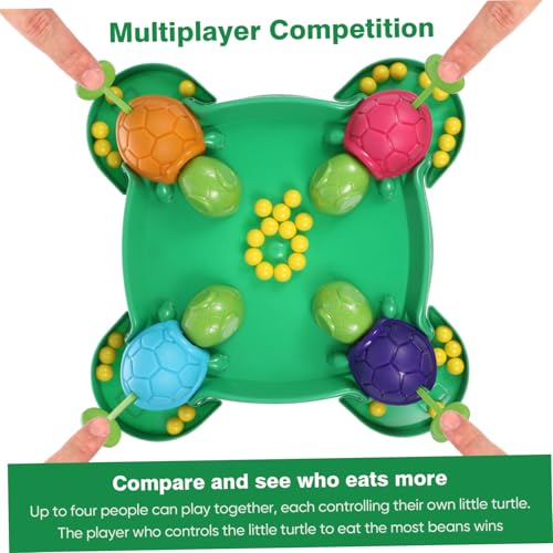 POPETPOP Interaktives Brettspiel Schildkröte Essend Bunte Bohnen Lernspielzeug Familienspiel für Drinnen und Draußen Fördert Spaß und Kognitive Entwicklung von POPETPOP