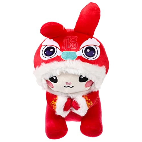 POPETPOP Kaninchen Plüschtier Stofftier Süßes Kaninchen Maskottchen für Chinesisches Neujahr Weiches und Flauschiges Hasen POPETPOP Kaninchen Plüschtier Stofftier Süßes Kaninchen Maskottchen für Chinesisches Neujahr Weiches und Flauschiges Hasen von POPETPOP