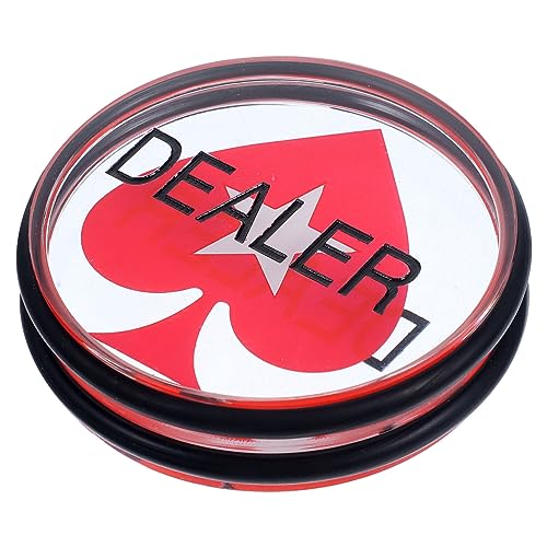 POPETPOP Kartenhändler Button aus Acryl Doppelseitiger Poker Token für Nacht und Pokerabend Hochwertiges Spielzubehör für Glücksspielspiele und Familienunterhaltung POPETPOP Kartenhändler Button aus Acryl Doppelseitiger Poker Token für Nacht und Pokerabend Hochwertiges Spielzubehör für Glücksspielspiele und Familienunterhaltung von POPETPOP