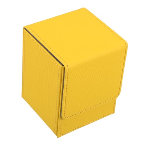 POPETPOP Kasten Aufbewahrungsbox Für Karten Speichersportkarte Zubehör Münzen Plaid Sportkarte Elektrische Rollen Lüftermotor Vitrine Glücksmünzen Kartenetui Yellow Verschleißfestes Flanell von POPETPOP