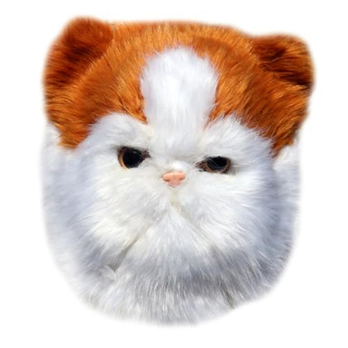 POPETPOP Katzenmaske mit Plüsch Realistische Halbgesichts Masquerade für Halloween und Kostümparty Atmungsaktiv und Bequem Geeignet für Erwachsene POPETPOP Katzenmaske mit Plüsch Realistische Halbgesichts Masquerade für Halloween und Kostümparty Atmungsaktiv und Bequem Geeignet für Erwachsene von POPETPOP
