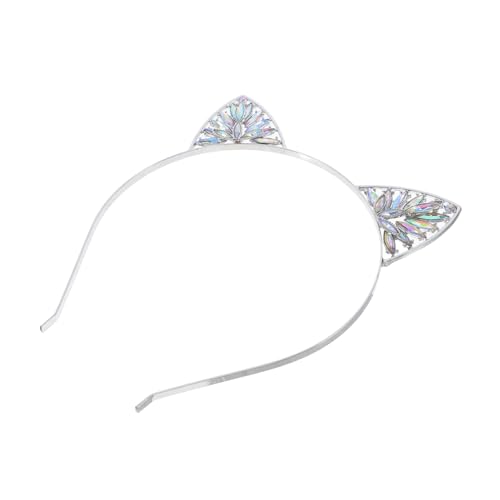 POPETPOP Katzenohren Haarreif Damen Glitzer Stirnband mit Strasssteinen Alloy Leicht und Bequem für Halloween Weihnachten Party Cosplay Accessoire POPETPOP Katzenohren Haarreif Damen Glitzer Stirnband mit Strasssteinen Alloy Leicht und Bequem für Halloween Weihnachten Party Cosplay Accessoire von POPETPOP