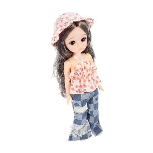 POPETPOP Kawaii Gliederpuppe im Boho Stil mit Kleidung Schuhen und Hut für Fördert Kreativität und Sicheres für Alters POPETPOP Kawaii Gliederpuppe im Boho Stil mit Kleidung Schuhen und Hut für Fördert Kreativität und Sicheres für Alters von POPETPOP
