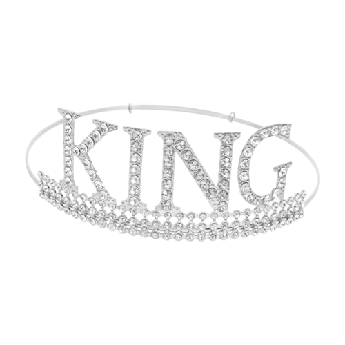 POPETPOP Königliche Geburtstagskrone für Männer Elegantes mit Weißen Cosplay Theater Jubiläen Hochzeiten und Feierlichkeiten POPETPOP Königliche Geburtstagskrone für Männer Elegantes mit Weißen Cosplay Theater Jubiläen Hochzeiten und Feierlichkeiten von POPETPOP