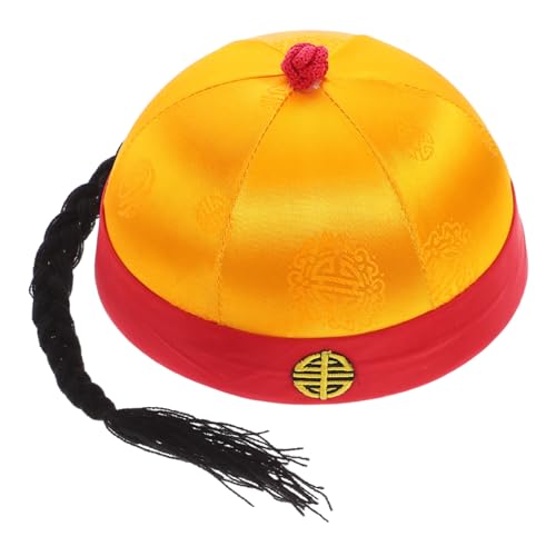 POPETPOP Kostümhut traditionelle chinesische Kostüme Porzellankostüm asiatischer Hut Chinesisches Kostüm für Männer chinesischer Kostümkaiserhut chinesische hüte für männer Brokatstoff POPETPOP Kostümhut traditionelle chinesische Kostüme Porzellankostüm asiatischer Hut Chinesisches Kostüm für Männer chinesischer Kostümkaiserhut chinesische hüte für männer Brokatstoff von POPETPOP
