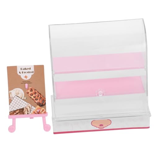 POPETPOP Kuchenschrank mit Display für Puppenhaus Kompakte Küchen Dekoration für Desserts und Bäckerei Szenen DIY Puppenhaus Zubehör Zufälliges POPETPOP Kuchenschrank mit Display für Puppenhaus Kompakte Küchen Dekoration für Desserts und Bäckerei Szenen DIY Puppenhaus Zubehör Zufälliges von POPETPOP