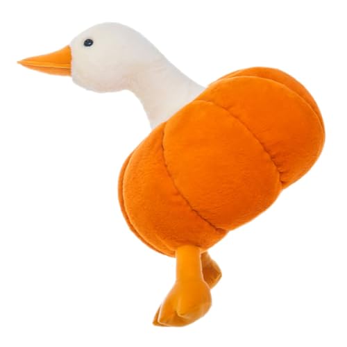 POPETPOP Kürbis-Entenspielzeug spielzeuge Plüschtier süßer Plüsch gefüllte Puppe Kürbis-Wurfskissen ausgestopft Kürbispuppe gefüllte Plüschpuppen Kuscheltier Orange von POPETPOP