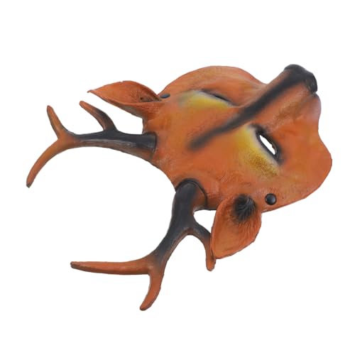 POPETPOP Leichte PU Hirschmaske Halloween Kostüm Tiergesicht Cosplay Party Maske Karneval Fasching Zubehör für Damen Herren POPETPOP Leichte PU Hirschmaske Halloween Kostüm Tiergesicht Cosplay Party Maske Karneval Fasching Zubehör für Damen Herren von POPETPOP