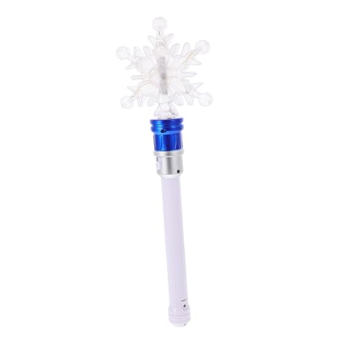 POPETPOP Leuchtende Schneeflocken Zauberstab mit Drehenden LED Lichtern Blaues Party und Bühnenaccessoire für Cosplay Aufführungen und Festliche Winterdekoration POPETPOP Leuchtende Schneeflocken Zauberstab mit Drehenden LED Lichtern Blaues Party und Bühnenaccessoire für Cosplay Aufführungen und Festliche Winterdekoration von POPETPOP