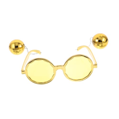 POPETPOP Lustige Disco Kugel Sonnenbrille mit Anhänger Partybrille aus Robustem Kunststoff Stylische Verspielte Retro für Frauen und Erwachsene Accessoire für Tanz und Nachtclub von POPETPOP