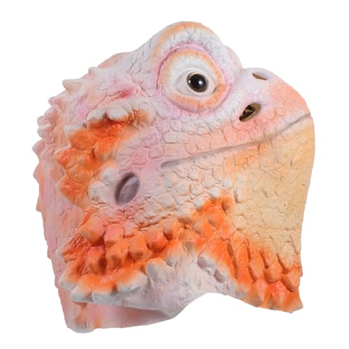 POPETPOP Lustige Lizard Cosplay aus Weichem Bunte Tierkopf Halloween Party Kopfmaske Bequem für Erwachsene POPETPOP Lustige Lizard Cosplay aus Weichem Bunte Tierkopf Halloween Party Kopfmaske Bequem für Erwachsene von POPETPOP