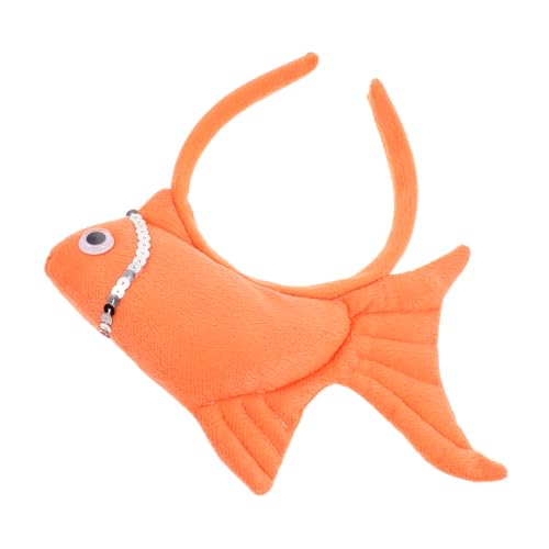 POPETPOP Lustiges Haarband mit Fischdesign für Elastische Kopfbedeckung im Ocean Animal Haarzubehör für Strand Halloween von POPETPOP
