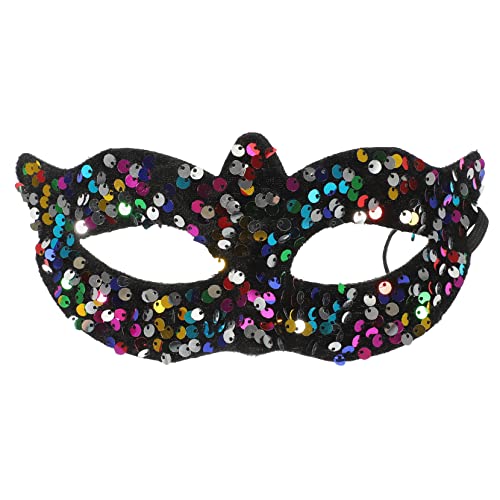 POPETPOP Maskerade Maske für Damen Pailletten Venezianische Maske Handgehalten für Halloween Cosplay Partys Verstellbares Band für Karneval Bühnenaufführungen POPETPOP Maskerade Maske für Damen Pailletten Venezianische Maske Handgehalten für Halloween Cosplay Partys Verstellbares Band für Karneval Bühnenaufführungen von POPETPOP
