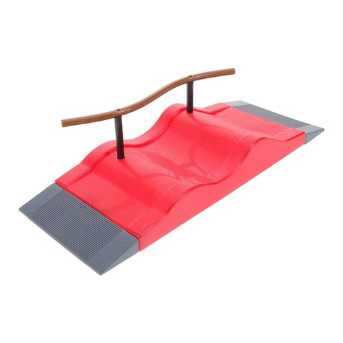 POPETPOP Mini Finger Skateboard Rampe aus Kunststoff Tragbares Skatepark Hindernis Glatte Oberfläche ohne Grate für Fingerkoordinationstraining Flexibles Fingerskateboard für Familien POPETPOP Mini Finger Skateboard Rampe aus Kunststoff Tragbares Skatepark Hindernis Glatte Oberfläche ohne Grate für Fingerkoordinationstraining Flexibles Fingerskateboard für Familien von POPETPOP