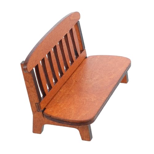 POPETPOP Mini Holz Settee Modell Kreatives Fotorequisit im Vintage Stil für Wohnraumgestaltung Braun als Deko für Zuhause Büro Bar POPETPOP Mini Holz Settee Modell Kreatives Fotorequisit im Vintage Stil für Wohnraumgestaltung Braun als Deko für Zuhause Büro Bar von POPETPOP