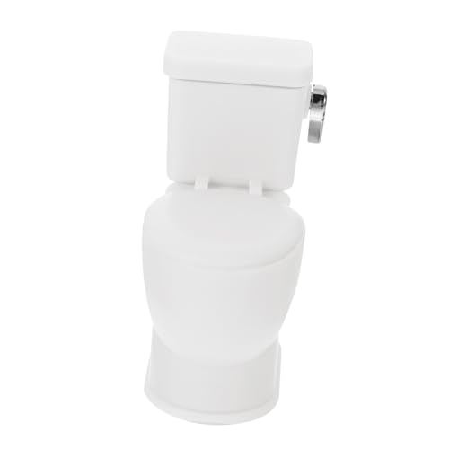 POPETPOP Mini Toilette für Puppenhäuser Zartes Badezimmerzubehör mit Spülgeräusch Dekoratives Miniaturmodell Perfektes Puppenhaus Dekorationszubehör für Lebendige Szenen POPETPOP Mini Toilette für Puppenhäuser Zartes Badezimmerzubehör mit Spülgeräusch Dekoratives Miniaturmodell Perfektes Puppenhaus Dekorationszubehör für Lebendige Szenen von POPETPOP