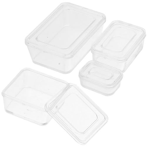 POPETPOP Miniatur Lunchbox Weiß Puppenhaus Miniatur Aufbewahrungsbox Detailreiches DIY Modell Stilvolle Mini Box für Puppenhaus Küche und Dekoration Geeignet für Bastler und Sammler von POPETPOP