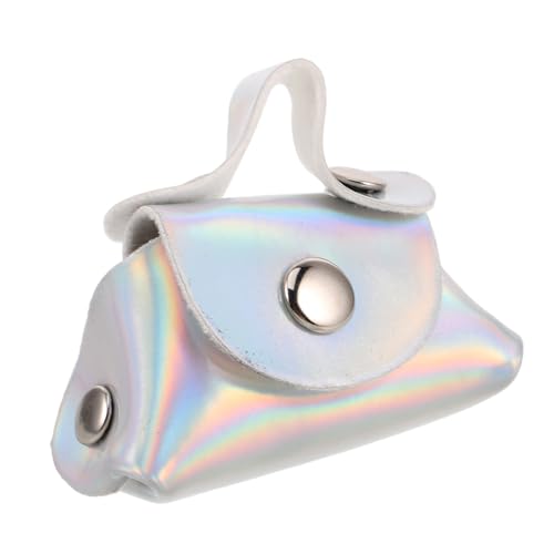 POPETPOP Miniatur Puppentasche Silber mit Stauraum Multifunktionale Handtasche für Puppenhaus Dekoration und Praktisches Aufbewahrungszubehör für Organisiertes Puppenzubehör von POPETPOP