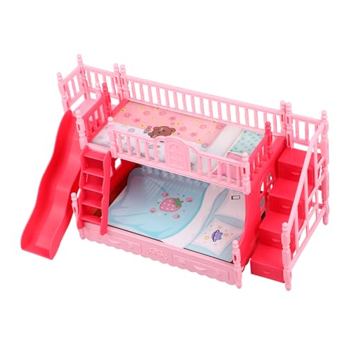 POPETPOP Möbel Modell für Puppenhaus Doppelstöckiges Bett und Vielseitig Einsetzbar Perfektes Zubehör für Puppen und Dekoration Sicher und Langlebig POPETPOP Möbel Modell für Puppenhaus Doppelstöckiges Bett und Vielseitig Einsetzbar Perfektes Zubehör für Puppen und Dekoration Sicher und Langlebig von POPETPOP