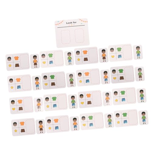 POPETPOP Montessori Lernkarten für Ab Jahren Logisches Denken und Beobachtung Trainierend Memory Matching Kartenspiel für Frühe Bildung und Sensorische Aktivitäten Interaktives von POPETPOP