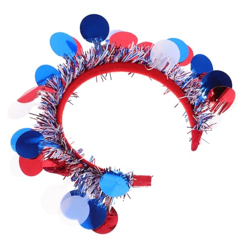 POPETPOP Of July Party Haarreifen Rot Weiß Blau Leichtes Patriotisches Stirnband für Independence Day Feier Robustes Cosplay Accessoire Vielseitig für Fest Wahl und Sportevents POPETPOP Of July Party Haarreifen Rot Weiß Blau Leichtes Patriotisches Stirnband für Independence Day Feier Robustes Cosplay Accessoire Vielseitig für Fest Wahl und Sportevents von POPETPOP