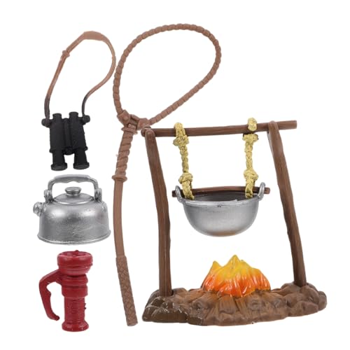 POPETPOP Outdoor Camping Spielset Simulation Miniatur Survival Werkzeug Entdeckerset Natur Lernspielzeug von POPETPOP
