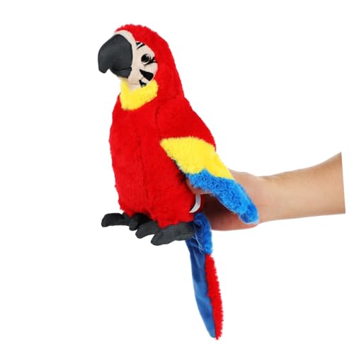 POPETPOP Papagei Plüschtier Kuscheltier für Langlebiges und Charmantes Vogel Stofftier Handgefertigtes für Papageienliebhaber und Kinderzimmer Dekoration von POPETPOP