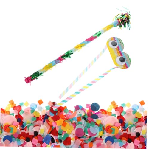 POPETPOP Pinata Zubehör mit Bunter Augenmaske und Schlagstab Farbenfrohes Partyspiel für Geburtstagsfeiern Festivals und Familientreffen Konfetti für Spaß und Unterhaltung POPETPOP Pinata Zubehör mit Bunter Augenmaske und Schlagstab Farbenfrohes Partyspiel für Geburtstagsfeiern Festivals und Familientreffen Konfetti für Spaß und Unterhaltung von POPETPOP