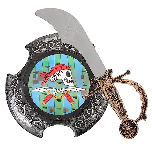POPETPOP Piraten Schild und Spielset aus Langlebigem Kunststoff Realistisch Gestaltet für Rollenspiele für Halloween Partys und Fantasievolles Verkleiden POPETPOP Piraten Schild und Spielset aus Langlebigem Kunststoff Realistisch Gestaltet für Rollenspiele für Halloween Partys und Fantasievolles Verkleiden von POPETPOP