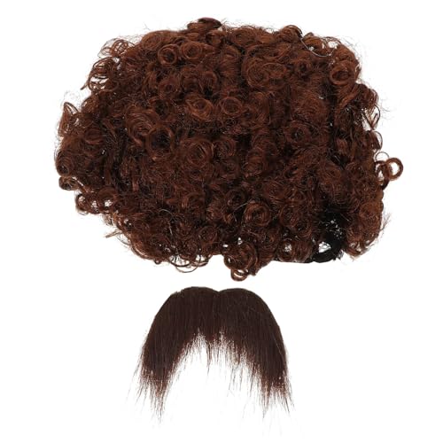 POPETPOP Piratenkostüm Perücke und Schnurrbart Braune Cosplay Perücke und für Erwachsene Wiederverwendbar Komfortabel Authentisch Halloween und Karneval Zubehör POPETPOP Piratenkostüm Perücke und Schnurrbart Braune Cosplay Perücke und für Erwachsene Wiederverwendbar Komfortabel Authentisch Halloween und Karneval Zubehör von POPETPOP