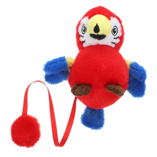 POPETPOP Piratenkostüm Plüsch Papagei Schulter Requisite Kuscheltier Piratenparty Cosplay Zubehör für Halloween Mottofest von POPETPOP