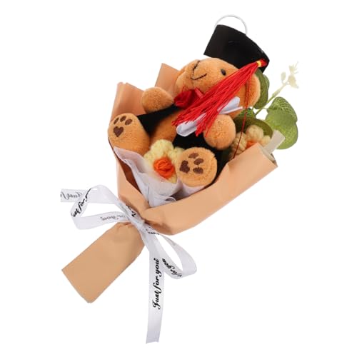 POPETPOP Plüschbär Abschlussblumenstrauß Graduation Party Favor Dekoration mit Bär Kuscheltier Foto Requisite Leicht Tragbar für Abschlussfeier und Festlichkeiten POPETPOP Plüschbär Abschlussblumenstrauß Graduation Party Favor Dekoration mit Bär Kuscheltier Foto Requisite Leicht Tragbar für Abschlussfeier und Festlichkeiten von POPETPOP