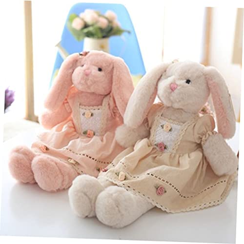 POPETPOP Plüschhase Kuscheltier Kawaii Ausgestopfter Hase mit Blumenkleid Weiches Plüschtier für und Dekoration Vielseitiges Stofftier für Sofa und Schlafzimmer POPETPOP Plüschhase Kuscheltier Kawaii Ausgestopfter Hase mit Blumenkleid Weiches Plüschtier für und Dekoration Vielseitiges Stofftier für Sofa und Schlafzimmer von POPETPOP