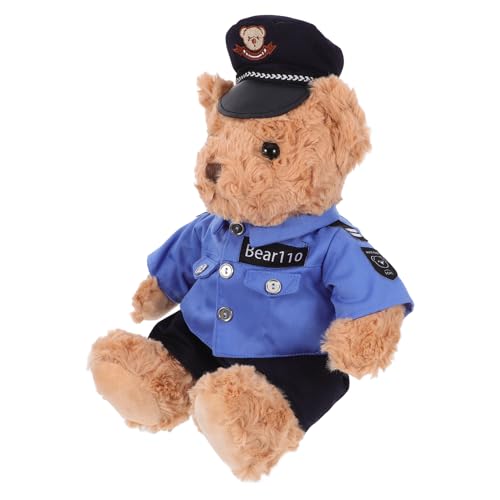 POPETPOP Polizeibärenpuppe Säuglingsspielzeug Plüschspielzeug Für Kleinkinder Plüschspielzeug Für Mädchen Ausgestopfter Bär Gefüllter Bär Plüsch Sachen Pp Baumwolle POPETPOP Polizeibärenpuppe Säuglingsspielzeug Plüschspielzeug Für Kleinkinder Plüschspielzeug Für Mädchen Ausgestopfter Bär Gefüllter Bär Plüsch Sachen Pp Baumwolle von POPETPOP